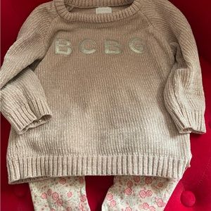 Toddler Girl BCBG Matching Sweater and Legging set